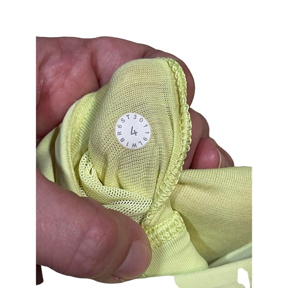 Lululemon Slay The Studio 2-In-1 Tank Women's Size 4 Gray Lime Green‎ Strappy - Picture 5 of 12